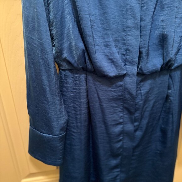 BCBG Royal Blue Collared Button Front Dress – Size M - Picture 4 of 8